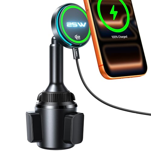 LISEN for Qi2.2 25W Cup Holder Phone Holder,Cooling Fan,95W Fast Adapter