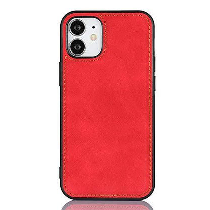 iCoverCase for iPhone 12 Mini Wallet Case with Card Holder and Wrist Strap, PU Leather Kickstand Card Slots Zipper Pocket Magnetic [Detachable] Flip Cover Case 5.4 Inch (Red) - color: Red