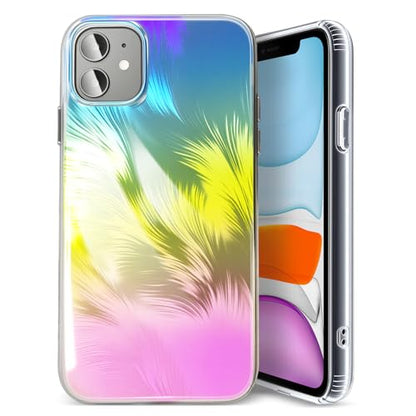 TENOC Phone Case Compatible with iPhone 11, Aesthetic Case Clear Cute Cover for Girls Women with Design - color: Clear Aesthetic, size: iPhone 11