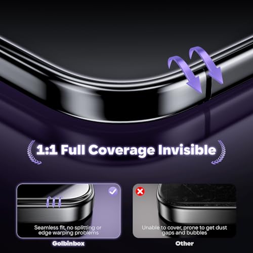 GolbinBox for iPhone Air Screen Protector Tempered Glass, [12FT Military-Grade Shatterproof] [9H Hardness] Full Coverage Film for iPhone 17Air 6.5", 2 Pack - size: iPhone 17 Air-6.5inch