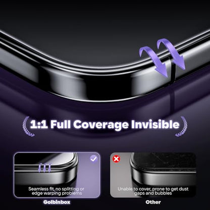 GolbinBox for iPhone Air Screen Protector Tempered Glass, [12FT Military-Grade Shatterproof] [9H Hardness] Full Coverage Film for iPhone 17Air 6.5", 2 Pack - size: iPhone 17 Air-6.5inch