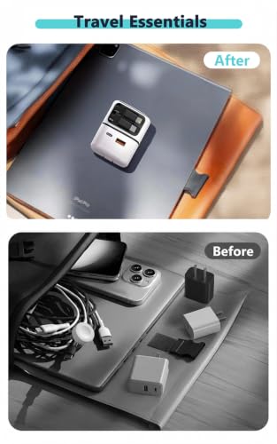 4 in 1 Retractable Wall Charger, 35W Fast Charging Travel Charger - color: White