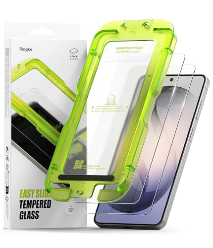 Ringke for Samsung Galaxy S26 Plus Screen Protector [Easy Slide, 2 Pack] | Easy Installation with Alignment Tool, Case Friendly Premium 9H Hardness Tempered Glass - size: Galaxy S26 Plus