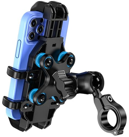 VAZESWIN Motorcycle Phone Mount Holder with Vibration Dampener