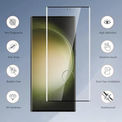 Tempered Glass Screen Protector for Samsung Galaxy S23 Ultra, 3-Pack 3D Full Edge Coverage Film, 9H HD Bubble-Free Film, Anti-Scratch Premium Protective Glass for Galaxy S23 Ultra 5G 6.8 Inch - size: Samsung Galaxy S23 Ultra