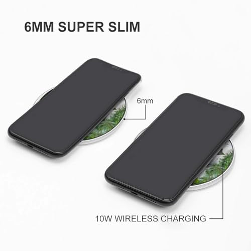 Tiger Print Wireless Charger SlimWireless Charging Pad Anti-Slip Charger Mat for Men Women