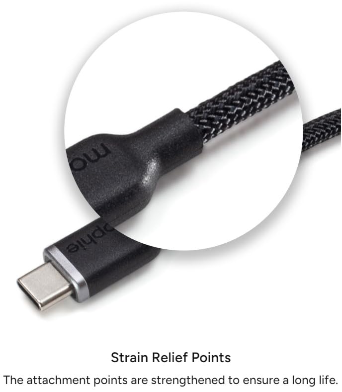 mophie Charge Stream USB-A to Lightning 1m/3ft Silicone Cable - size: 3 feet, style: USB-A to Lightning