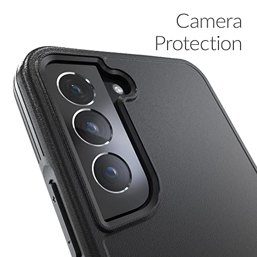 Crave for Galaxy S22 Plus Case, Shockproof Protection Dual Layer Case for Samsung Galaxy S22 Plus (6.6 inch) - Black - color: Black