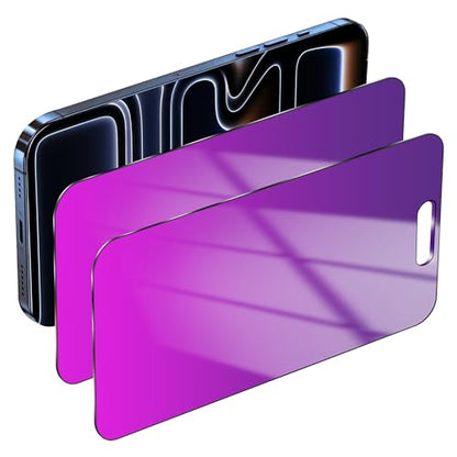 2 Pack Privacy Screen Protector for iPhone 17 Pro 6.3 inch - color: For iphone 17 Pro Purple