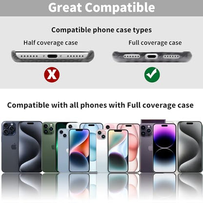 TACOMEGE Silicone Ring Phone Lanyard, Translucent - color: Translucent