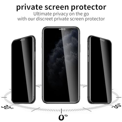 3 Pack Privacy Screen Protector for iPhone 11 Pro/iPhone Xs/iPhone X, 9H Hardness Double Shatterproof Anti-Spy Tempered Glass Film, Easy Installation - size: iPhone 11 Pro/iPhone Xs/iPhone X