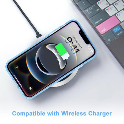 JJGoo for iPhone 17e Case for iPhone 16e Case Clear, Soft Transparent Shockproof Protective Slim Thin Phone Case Cover for 16e / 17e - color: Dark Blue