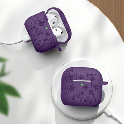 Lerobo for AirPods 5 AirPods 4 Case with Cleaner Kit & Keychain, Purple - color: A-Purple, size: AirPods 5&4