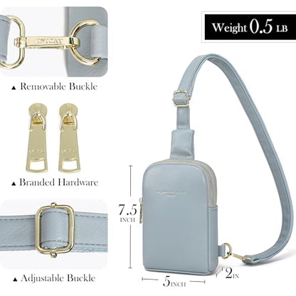 Travel Small Sling Bag for Women Anti Theft Crossbody Bags Purses Cross Body Fanny Pack Over the Shoulder Bag(0-Light Blue) - color: Light Blue