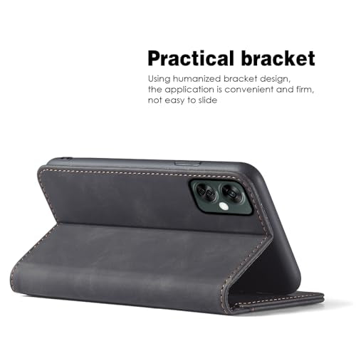 Asuwish Flip Wallet Phone Case for OnePlus Nord N30 5G/CE 3 Lite with Tempered Glass Screen Protector Magnetic Closure Folio Cover Credit Card Holder Slot Stand Oppo K11x/One Plus 1 1+ N 30/CE3 Black - color: Black