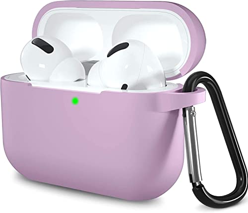 Lerobo for AirPods Pro 2nd/1st Case with Keychain, Lavender - color: Lavender