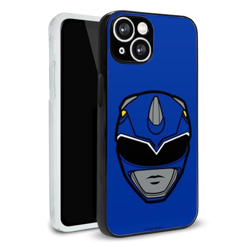 Power Rangers Blue Ranger Helmet Protective Slim Fit Plastic Bumper Case - color: iPhone 14 (Fits 6.1 Inch Display)