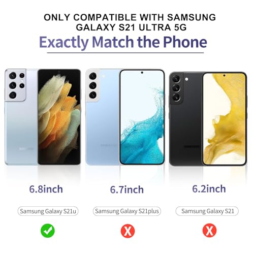 for Samsung Galaxy S21 Ultra Glass Screen Protector + Camera Lens Protector, 9HD Tempered Glass, Case Friendly, Anti Scratch Bubble Free Ultra Resistant - size: Galaxy S21 Ultra 6.8-inch