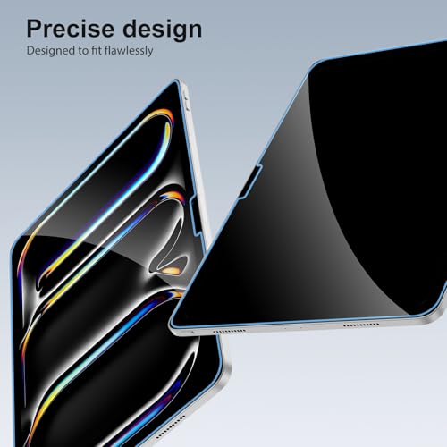 SPARIN 2+2 Pack Screen Protector for iPad Pro 13 Inch M5/M4 [2025/2024] | Camera Lens Protector+Tempered Glass with Alignment Frame for ipad pro 13 8th/7th Gen, Case Friendly/Apple Pencil Pro support - size: iPad Pro 13 inch 7th/8th