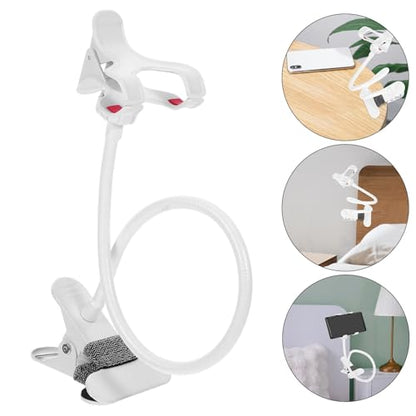 Beaupretty Gooseneck Phone Holder Flexible Long Arm Cell Phone Mount with Stable Clamp for Bedside Desk Headboard Compatibility for Smartphones