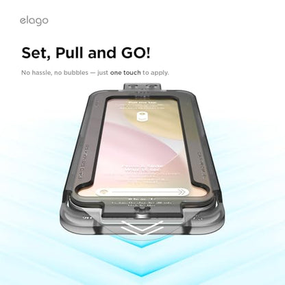 elago 2 Pack Tempered Glass Screen Protector for iPhone 17 Clear | Case Friendly, 9H Surface Hardness, Anti-Fingerprint, Shatter-Proof, Scratch Protection, Bubble-Free - size: iPhone 17 2ea