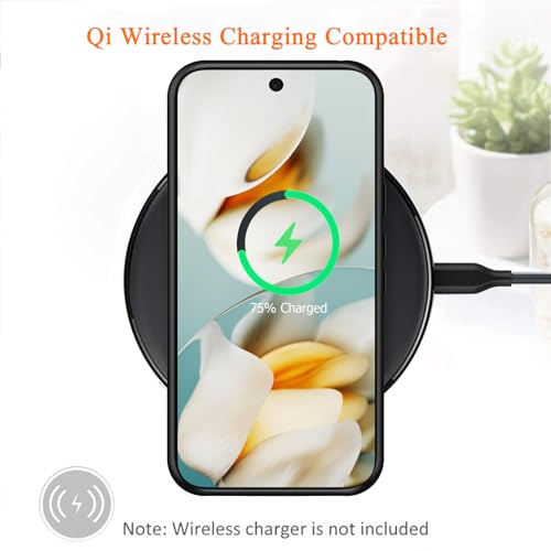 Battery Case for Google Pixel 9A, Upgraded 10000mAh Rechargeable Portable Charging Case with Wireless Charging Compatible for Google Pixel 9A (6.3 inch) Extended Battery Pack Charger Cover (Black) - size: Google Pixel 9A