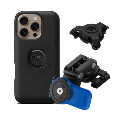 Quad Lock Brake Reservoir Motorcycle Phone Mount with Vibration Dampener and MAG Phone Case for iPhone 16 Pro - size: iPhone 16 Pro