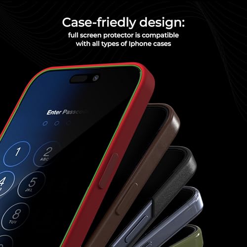 Deppa Privacy Screen Protector for iPhone 15 Plus / 16 Plus (6.7") 2 Pack | Anti-Spy | Anti-Fingerprint | Bubble-Free | Easy Installation | Ultra-Resistant - size: iPhone 15 Plus/iPhone 16 Plus (6.7")