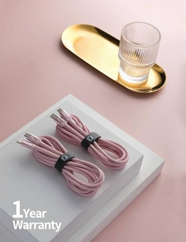 USBC to USBC Cable Fast Charging 66W, 2Pack 3FT USB C Cable, iPhone USB C - color: Pink, size: 3FT, style: USB C to USB C