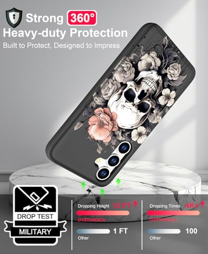 for Samsung Galaxy S24 / S25 Case - Black Bone Skull - color: Black Bone Skull