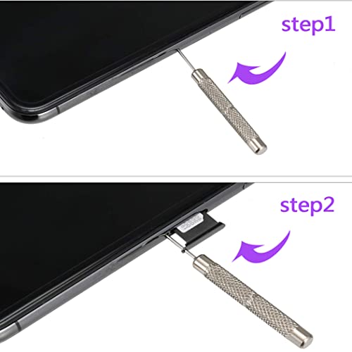 4 Pcs SIM Card Tray Eject Pin Tools Removal Tool Ejector Pin Needle for All Models Compatible with All iPhone, Samsung, HTC, Google, Sony, LG,Huawei Phones