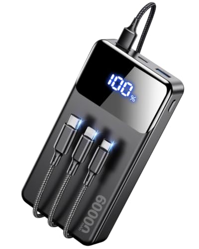 LILIO 60000mAh Portable Charger, 22.5W Fast Charging with 3 in 1 Cable