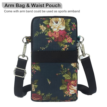 JANKS Small Crossbody Bags for Women Mini Cell Phone Purses Handbag Shoulder Bag - color: 013 Flower