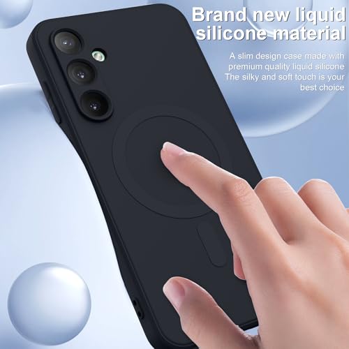 for Galaxy A16 5G Case,Magnetic,Wireless Charging,Slim Black - color: Black