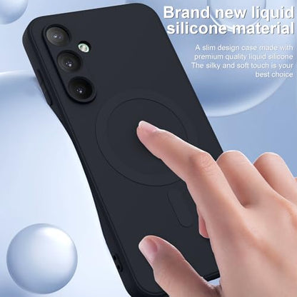 for Galaxy A16 5G Case,Magnetic,Wireless Charging,Slim Black - color: Black