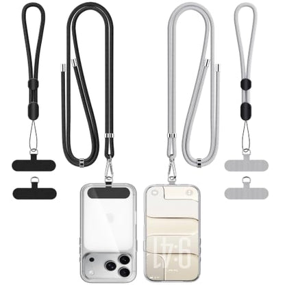 for Phone Lanyard,Anti Theft Travel Essentials - color: B-black+gray