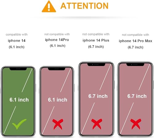 KIHUWEY for iPhone 14 Wallet Case Card Holder Kickstand, Red - color: Red