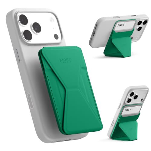 MOFT Snap-on Phone Stand & Wallet AERA, MagSafe Wallet, Slim Card Holder - color: Oz Green, size: AERA