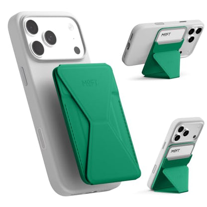 MOFT Snap-on Phone Stand & Wallet AERA, MagSafe Wallet, Slim Card Holder - color: Oz Green, size: AERA