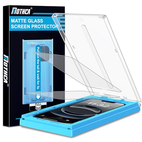 Mothca 2 Pack Matte Glass Screen Protector for iPhone 17e / 16e / iPhone 14 / iPhone 13/13 Pro 6.1" [Auto Fit Box Dust-Free] Full Coverage Anti-Glare & Anti-Fingerprint Tempered Glass,Smooth as Silk - size: iPhone 17e/16e/14/13/13 Pro-6.1 Inch