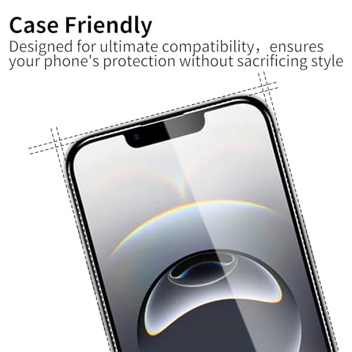 3 Pack Tempered Glass Screen Protector for iPhone 16E + 3 Pack Camera Lens Protector, 9H Hardness, HD Clear, Scratch Resistant, Case Friendly, Easy Install - size: iPhone 16E