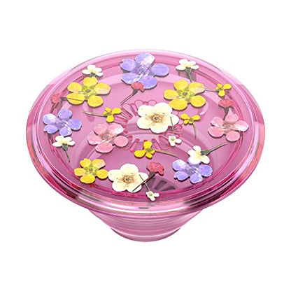 PopSockets Translucent Phone Grip with Expanding Kickstand, PopSockets for Phone, Translucent PopGrip - Pink Ditsy Floral - color: Ditsy Floral