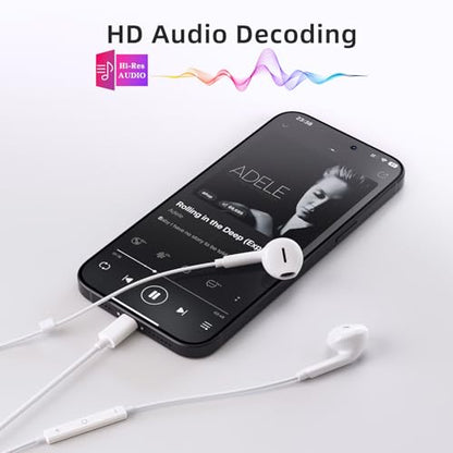 2 Pack USB C Headphones Wired Earbuds for Samsung iPhone 17/16/15 Pro Max