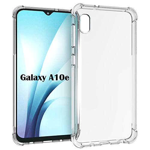 for Samsung Galaxy A10e Case, Soft TPU Crystal Transparent Slim Anti Slip Full-Body Protective Phone Case Cover for Samsung Galaxy A10e (Clear Anti-Shock TPU)