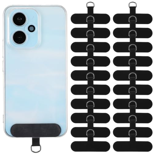 20Pcs Metal Phone Tether Tab 360° Rotating Phone Clip for Lanyard