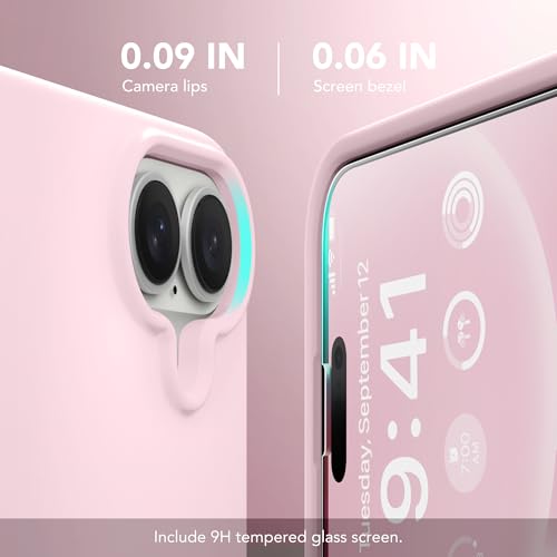 GONEZ Magnetic for iPhone 16 Case, Silicone Cover Chalk Pink - color: A-Chalk Pink, size: Iphone 16