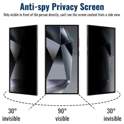 Privacy Screen Protector Tempered Glass for Samsung Galaxy Note 20 Ultra - Scratch Resistant Protective Film - Easy Installation Edge to Edge Protection - Bubble Free - size: Galaxy Note 20 Ultra