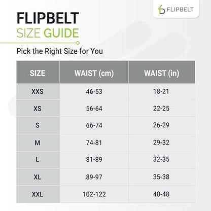 FlipBelt Classic Running Belt, Phone Holder for Running, Money Belt Pouch - color: Neon Punch, size: Small