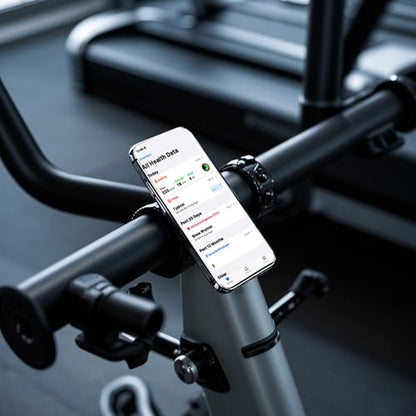 Gym Fitness MagSafe Phone Mount , Magnetic Bar Mount, Adjustable Strap, Compatible with Gym Equipment, Stroller, Shopping Cart, Exercise Bikes, Steering Wheel. for iPhone 16pro Max,15, 14, 13 Series