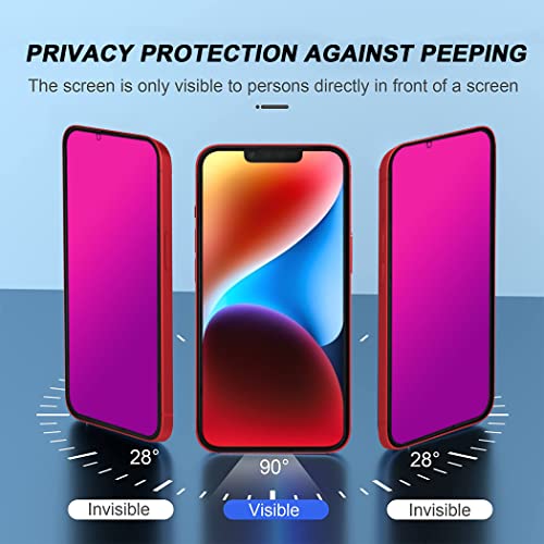 Privacy Screen Protector for iPhone 14/13 /13 pro (Pink) - color: for iPhone 14 / 13 / 13 pro (Pink)